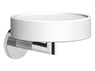 Мыльница Gessi Ingranaggio Accessories, ø115 мм, настенная, цвет White/Chrome