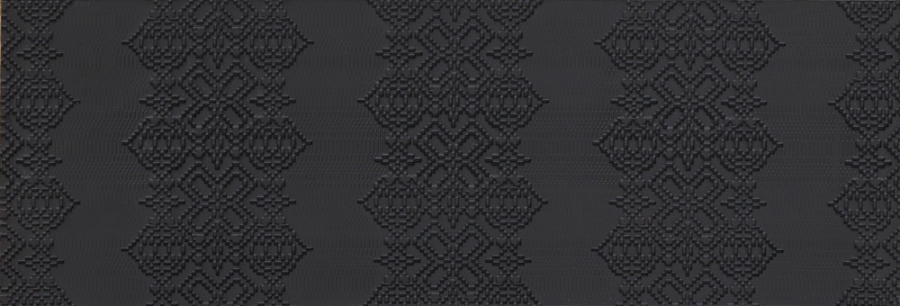 Mutina Керамогранит Bas Relief Garland Relief Nero 18x54