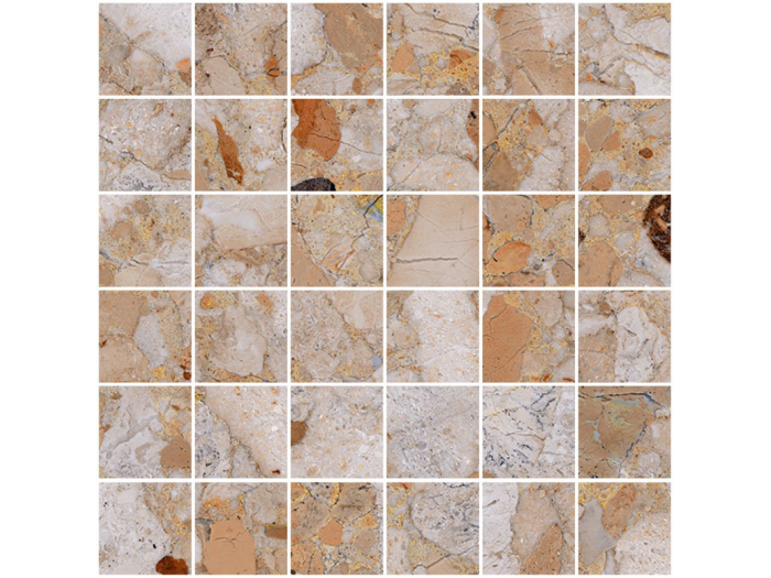 На изображении товар Santagostino Керамогранит Venistone Mosaico Gold, 30x30 от официального представителя в Москве
