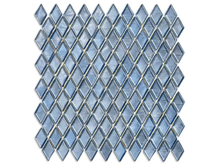 На изображении товар Sicis Стеклянная мозаика Diamond ITEM T45 Nunavut chips size 23х40 mm sheet size 251x253 mm от официального представителя в Москве