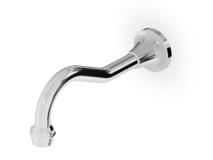 На изображении товар Излив Zucchetti Agora Classic, настенный, 220 мм, цвет хром от официального представителя в Москве