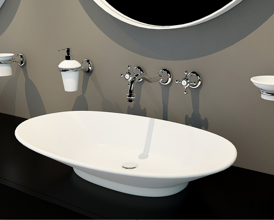 Излив Zucchetti Agora Classic, настенный, 220 мм, цвет хром - изображение 1