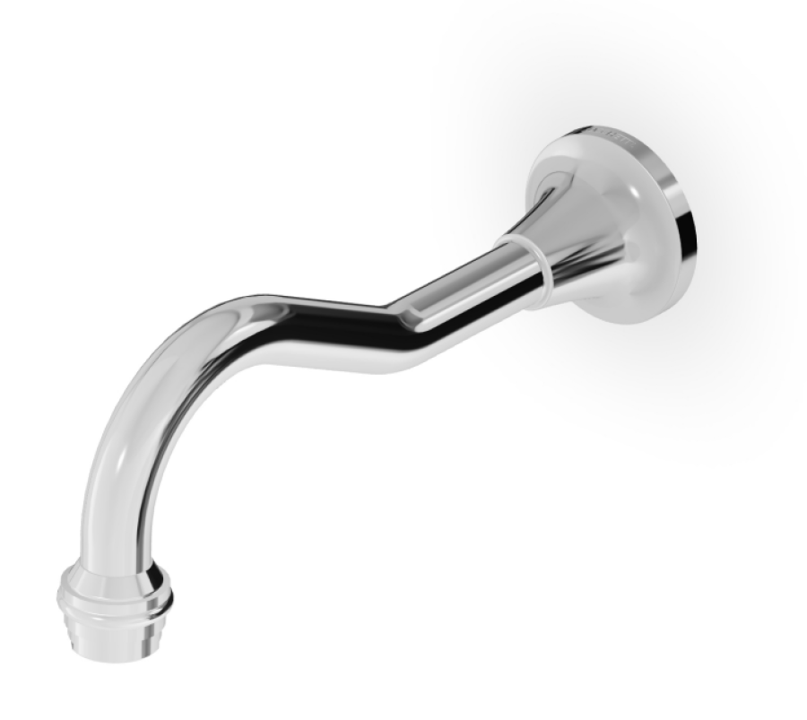 Излив Zucchetti Agora Classic, настенный, 220 мм, цвет хром