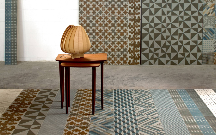 Mutina Керамогранит Azulej Flores Grigio 20x20 - изображение 1