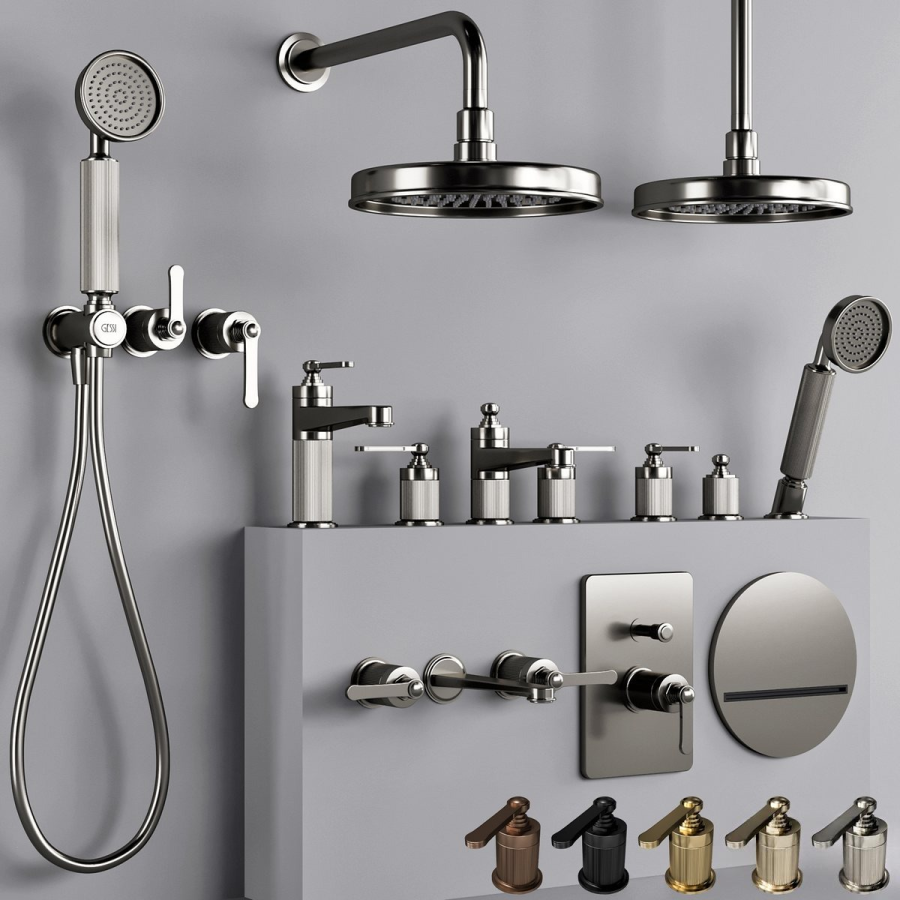 Излив Gessi, настенный, каскадный, для смесителя удаленного управления, Ø207 мм, цвет Brass Brushed PVD - изображение 3