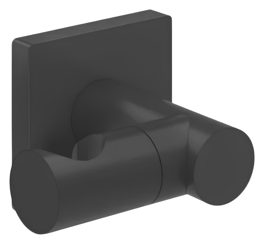 Держатель для душевой лейки Gessi Rilievo, поворотный, ширина 90 мм, цвет Matte Black