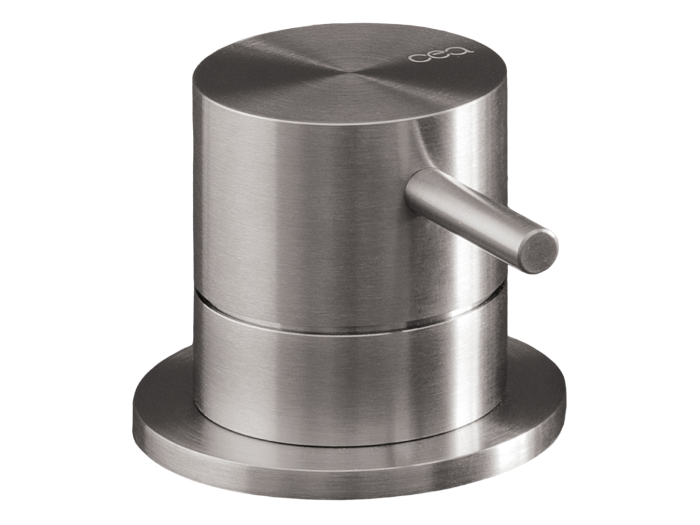 На изображении товар Смеситель для раковины CeaDesign Milo360, однорычажный, монокомандный, монтаж на горизонтальную поверхность, сталь, цвет сатинированная сталь от официального представителя в Москве