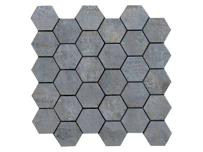 На изображении товар La Fabbrica Ava Керамогранит Artile 28X29 Esagona Ocean Blue Nat/Ret от официального представителя в Москве