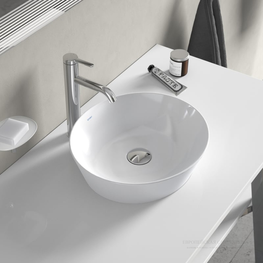 Раковина Duravit Cape Cod накладная, 400х360 мм, цвет белый шёлково-матовый - изображение 3