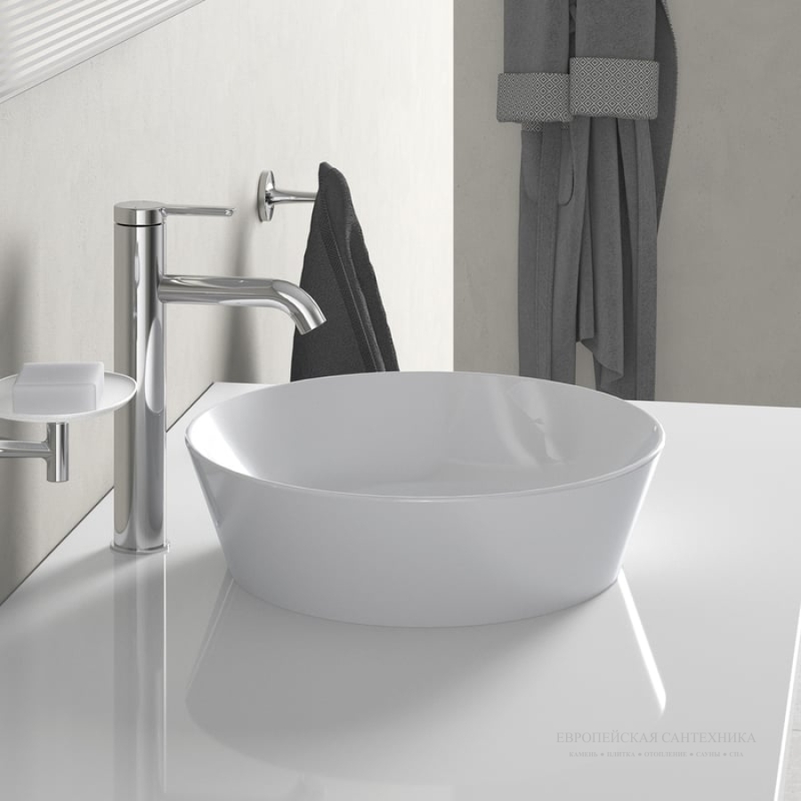 Раковина Duravit Cape Cod накладная, 400х360 мм, цвет белый шёлково-матовый - изображение 5