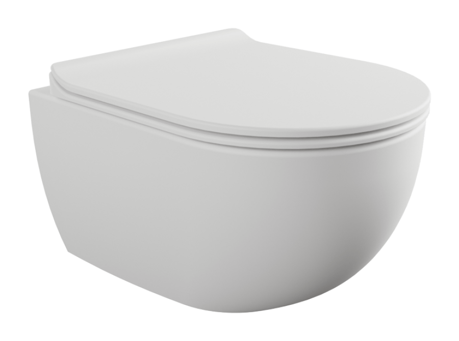 Унитаз Flaminia App Mini, подвесной, 485х360 мм, безободковый с системой goclean, цвет Latte