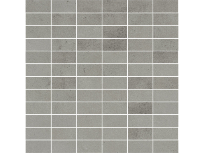 На изображении товар Terratinta Ceramics Мозаика, керамогранит Betontech Lappato Grey Mosaic 30x30 (2.5x5) / 10.5 от официального представителя в Москве
