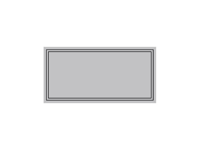 На изображении товар Etruria Керамическая плитка ART DÉCO 12.4X25 Vector Frame A Silver Gray от официального представителя в Москве