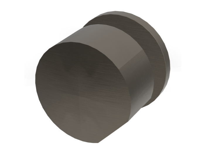 На изображении товар Смеситель для душа Carlo Frattini SO, настенный, без ручек, Ø70 мм, внешняя часть, цвет брашированный чёрный хром от официального представителя в Москве