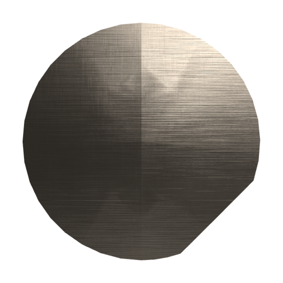 Смеситель для душа Carlo Frattini SO, настенный, без ручек, Ø70 мм, внешняя часть, цвет брашированный чёрный хром - изображение 1