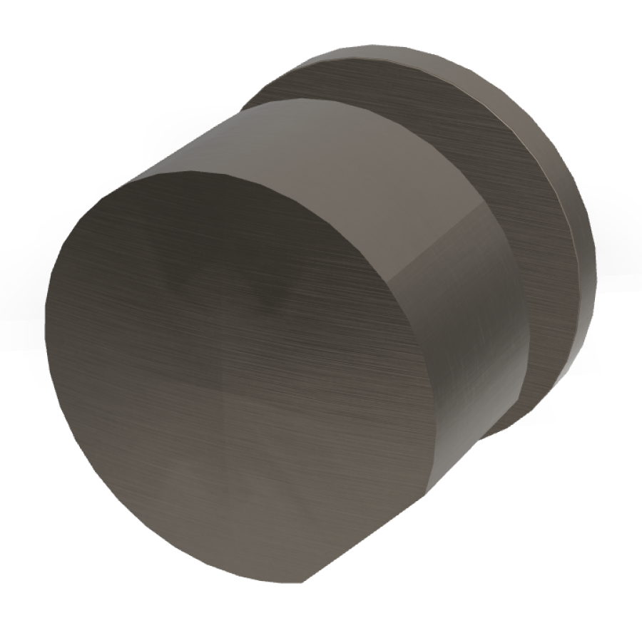 Смеситель для душа Carlo Frattini SO, настенный, без ручек, Ø70 мм, внешняя часть, цвет брашированный чёрный хром