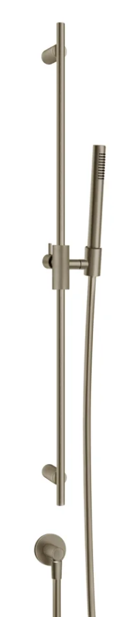 Штанга Anello Gessi, h900 мм, с душевой лейкой и отводом воды, цвет Finox Brushed Nickel