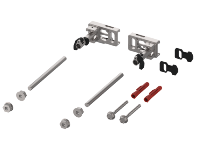 На изображении товар Крепление модуля TECEprofil с регулировкой глубины монтажа и быстрой фиксацией от официального представителя в Москве