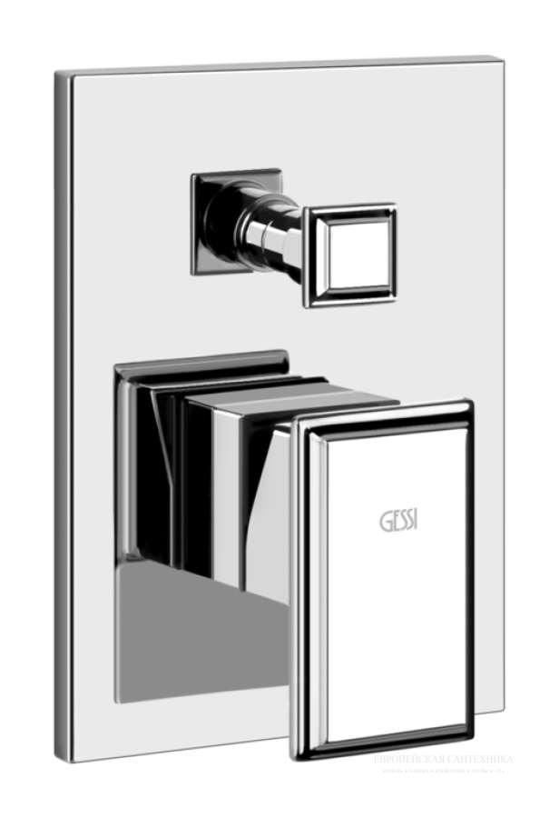 Cмеситель для душа Gessi Eleganza, встраиваемый, настенный, цвет Сhrome