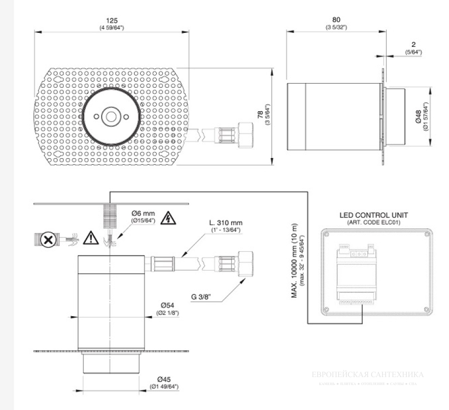 Скрытая часть CeaDesign INC  для верхнего душа - изображение 1