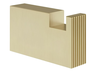 На изображении товар Крючок Gessi Inverso, 15x60x35h мм, настенный, цвет Brushed Brass PVD от официального представителя в Москве