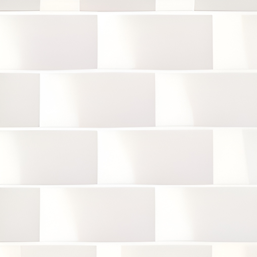 Micro. Керамогранит Microtiles Subway Glaze White 30,1X30,1