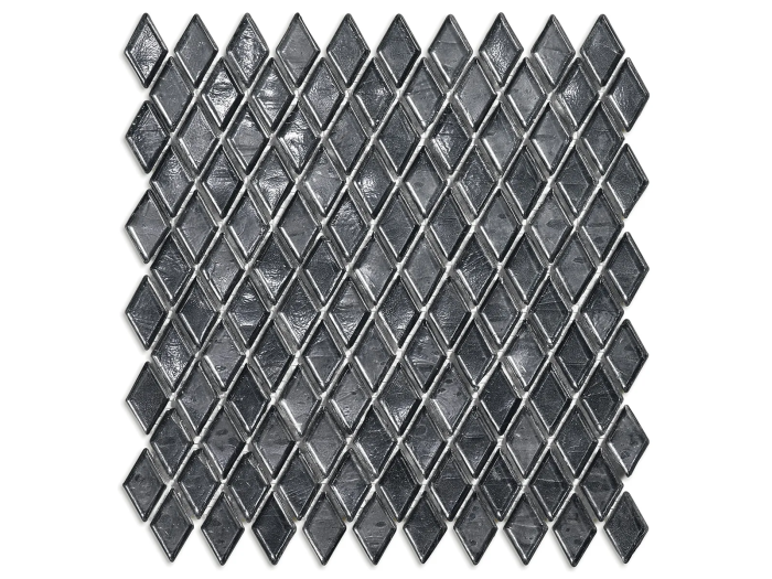 На изображении товар Sicis Стеклянная мозаика Diamond ITEM H1 Caesium chips size 23х40 mm sheet size 229x272 mm от официального представителя в Москве