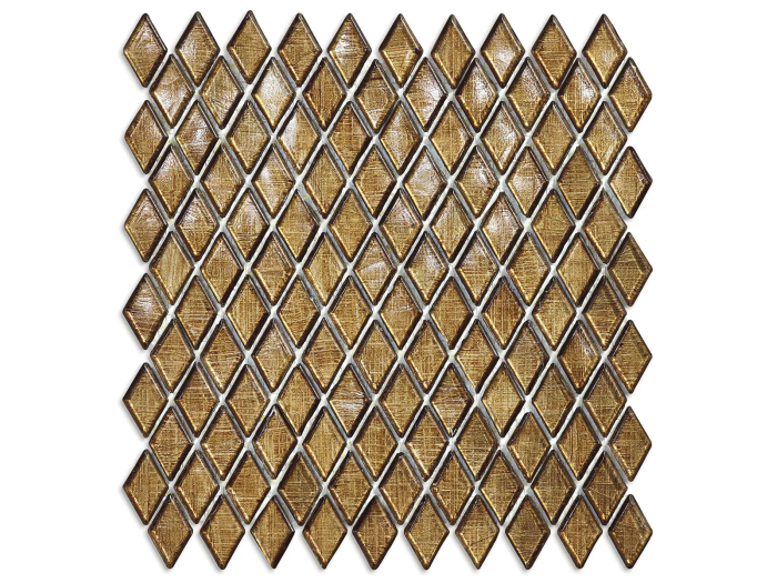 На изображении товар Sicis Стеклянная мозаика Diamond ITEM T45 Umbo chips size 23х40 mm sheet size 251x253 mm от официального представителя в Москве