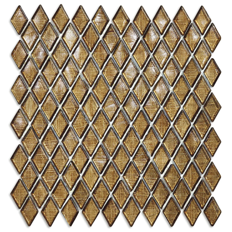 Sicis Стеклянная мозаика Diamond ITEM T45 Umbo chips size 23х40 mm sheet size 251x253 mm