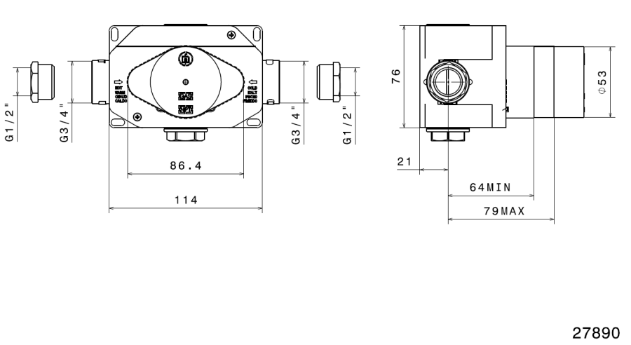 Скрытая часть для термостата Newform - изображение 1