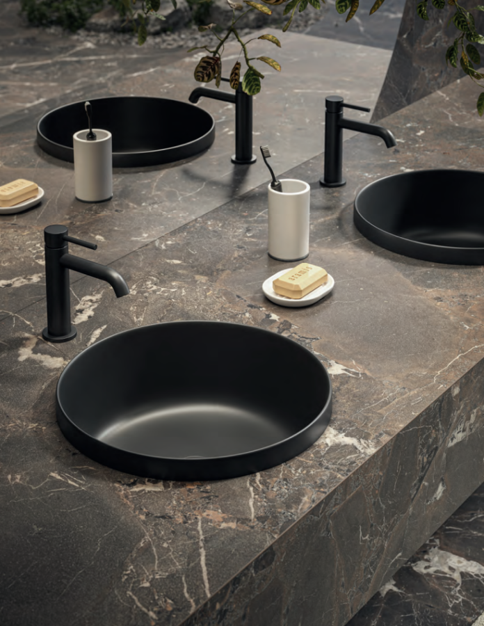 Смеситель для раковины Newform X-WAY, однорычажный, на 1 отверстие, без донного клапана, цвет Groove Bronze - изображение 1