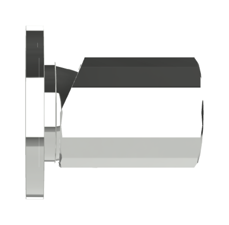 Смеситель для душа Carlo Frattini Spillo Tech, ручка V Collection, Ø70 мм, внешняя часть, цвет хром - изображение 2