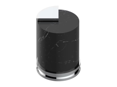 На изображении товар Запорный вентиль THG Le 9 Nero Marquina, цвет хром от официального представителя в Москве