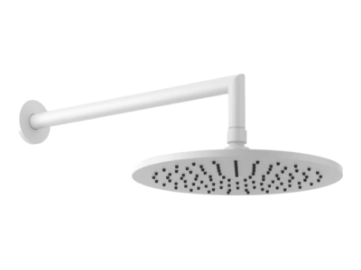 На изображении товар Верхний душ Gessi Anello, Ø250 мм, шарнирный, Н-145 мм, цвет White CN от официального представителя в Москве