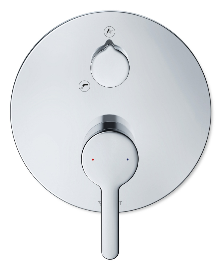 Cмеситель для ванны/душа Duravit C.1 внешняя часть, цвет хром - изображение 1