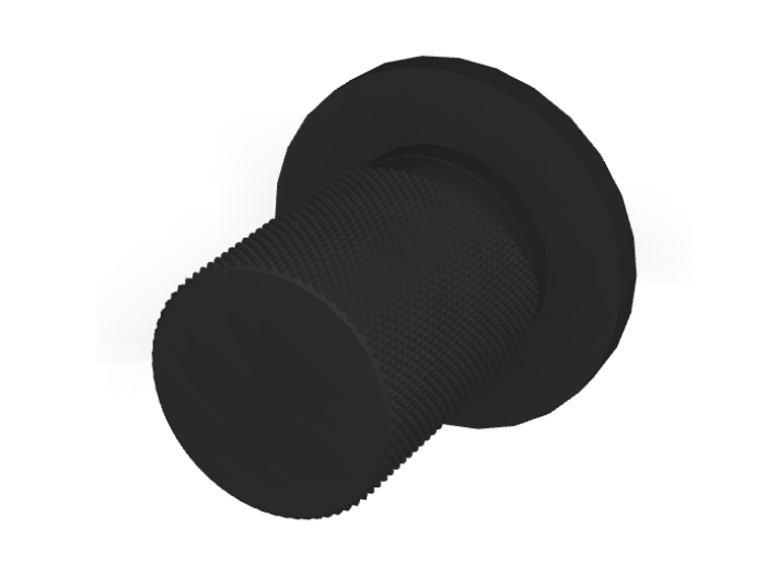 На изображении товар Смеситель для душа Carlo Frattini Spillo Tech, ручка G Collection, Ø70 мм, внешняя часть, цвет чёрный матовый от официального представителя в Москве