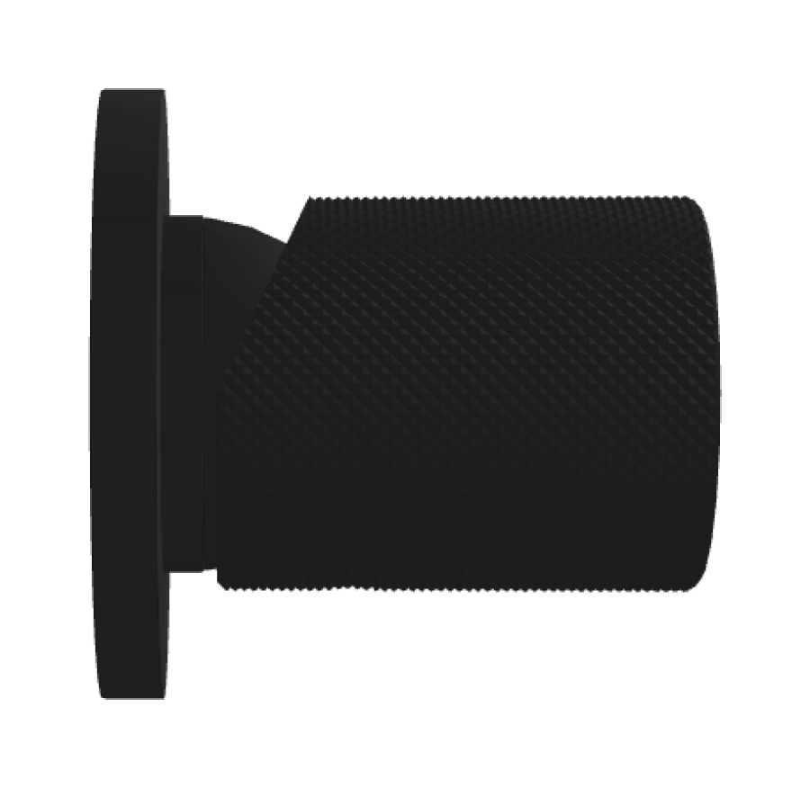 Смеситель для душа Carlo Frattini Spillo Tech, ручка G Collection, Ø70 мм, внешняя часть, цвет чёрный матовый - изображение 2