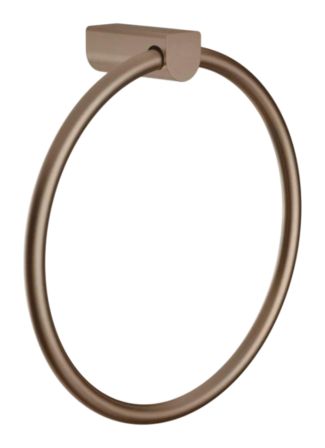 Полотенцедержатель Gessi Rilievo, настенный, кольцевой, Н-230 мм, цвет Copper Brushed PVD