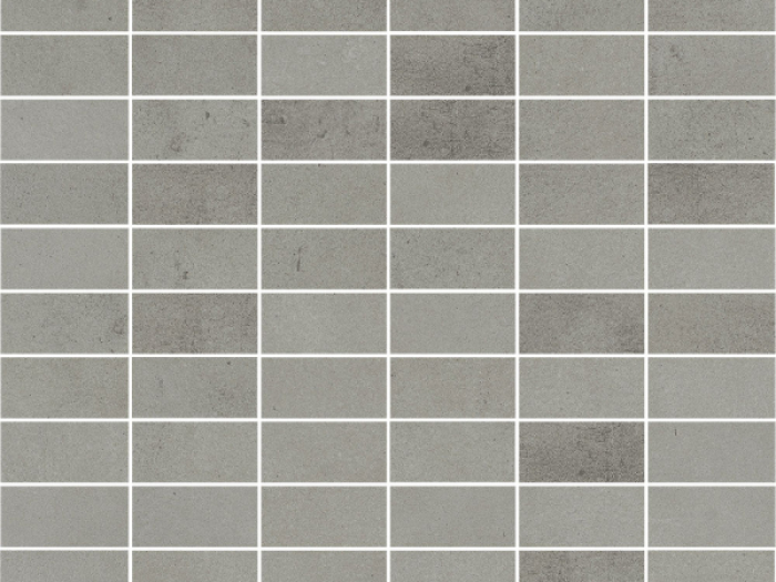 На изображении товар Terratinta Ceramics Мозаика, керамогранит Betontech Matt Grey Mosaic 30x30 (2.5x5) / 10.5 от официального представителя в Москве