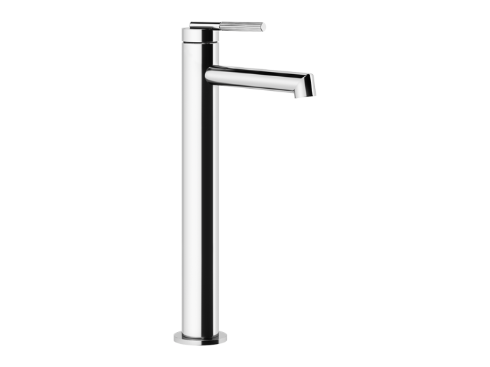 На изображении товар Смеситель для раковины Gessi Ingranaggio, высокий, с коротким изливом, без донного клапана, цвет Chrome от официального представителя в Москве