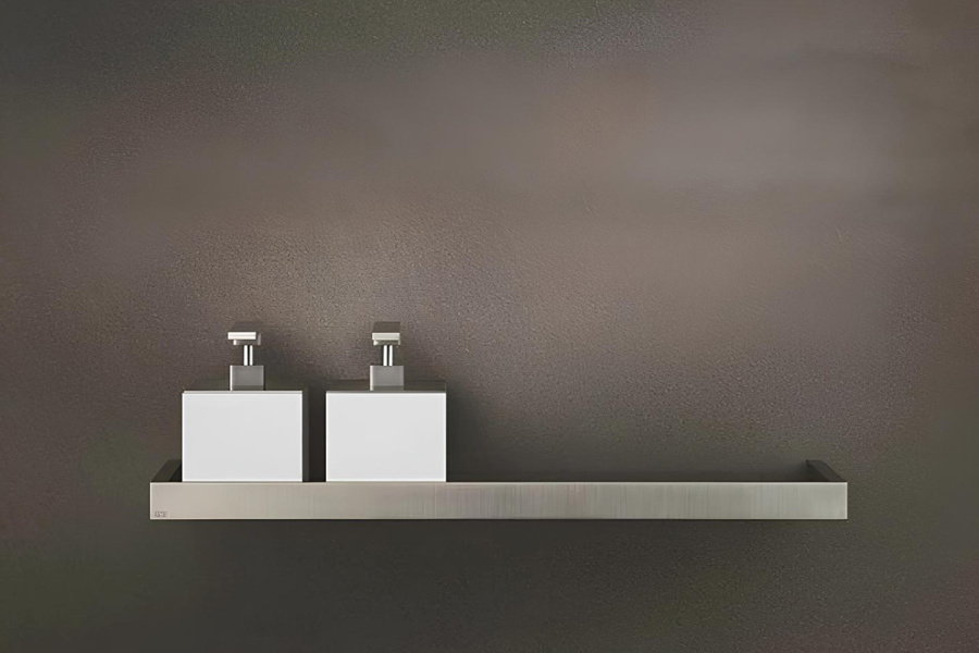 Полка Gessi Rettangolo, 600 мм, настенная, цвет Black Metal PVD - изображение 1