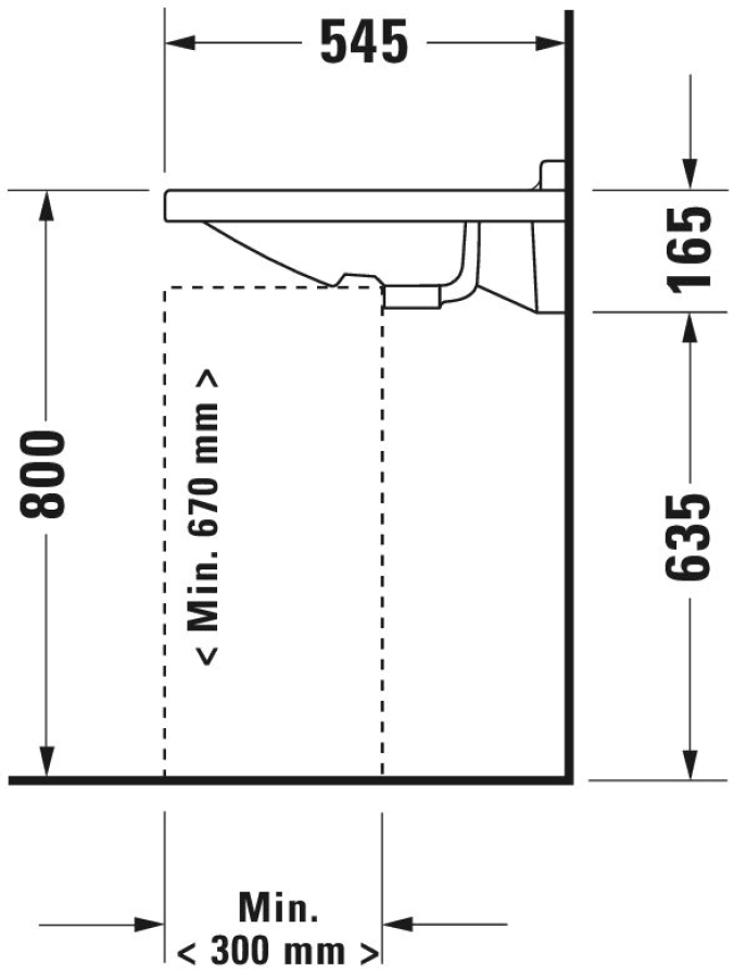 Раковина Duravit Starck 3 Vital Med, подвесная, 600x545 мм, без перелива, цвет белый глянцевый - изображение 3