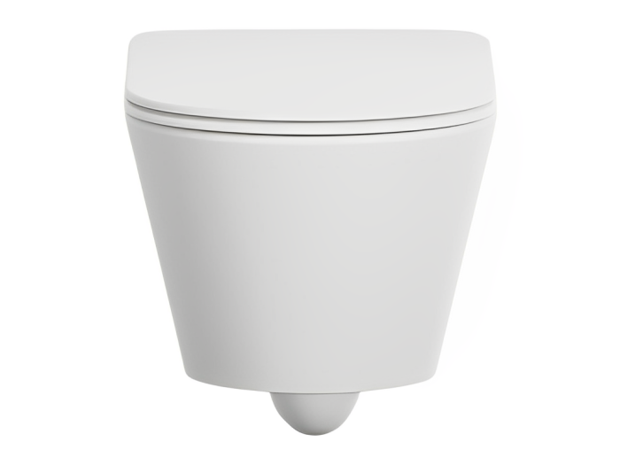 На изображении товар Унитаз Cielo Mare  540x370xh280 мм, подвесной, безободковый, цвет Gloss White от официального представителя в Москве