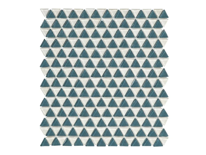 На изображении товар Sicis Смальтовая мозаика Trigono Blends Mosaic Naum chips size 19x21 mm sheet-size 284x300 mm от официального представителя в Москве