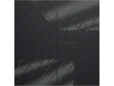 Iris Ceramica Керамическая плитка Diesel Fence Black glossy 20x20