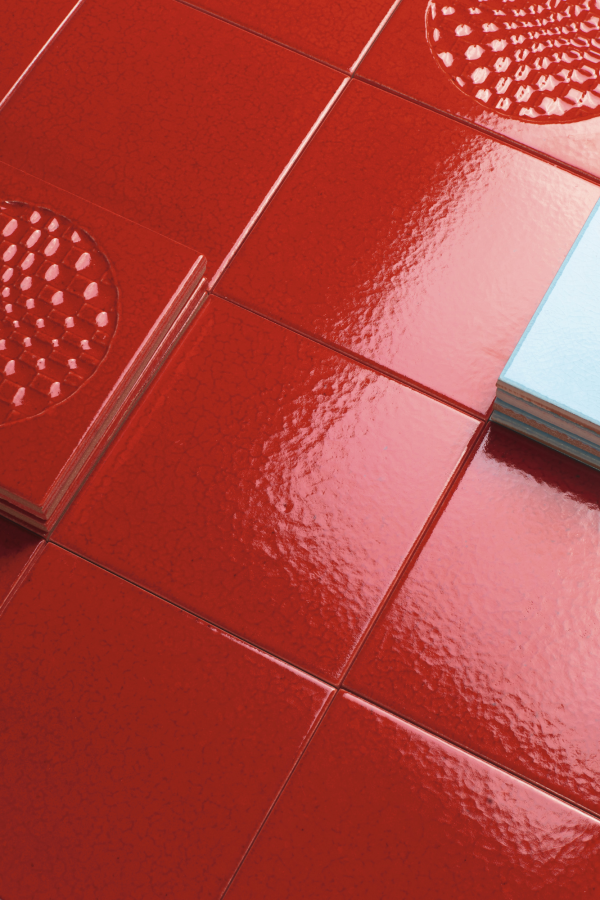 Iris ceramica Керамическая плитка Bottega D'arte Rosso glossy 15x15 - изображение 1