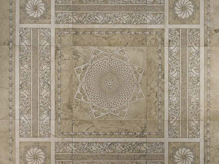 На изображении товар Paestum Botticino (8 x Cm 40x40x1) Cm 120x120x1 от официального представителя в Москве