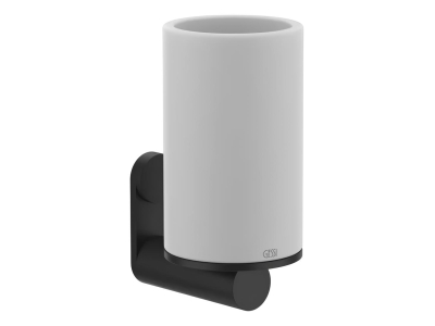 Cтакан Gessi316, настенный, h126хØ75 мм, цвет White/Matte Black