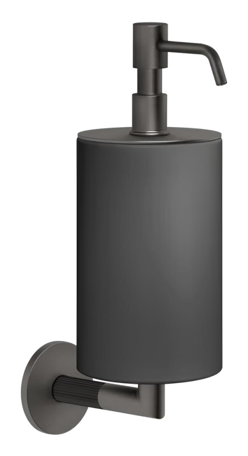 Дозатор для жидкого мыла Gessi Ingranaggio, настенный, цвет Black Metal Brushed PVD
