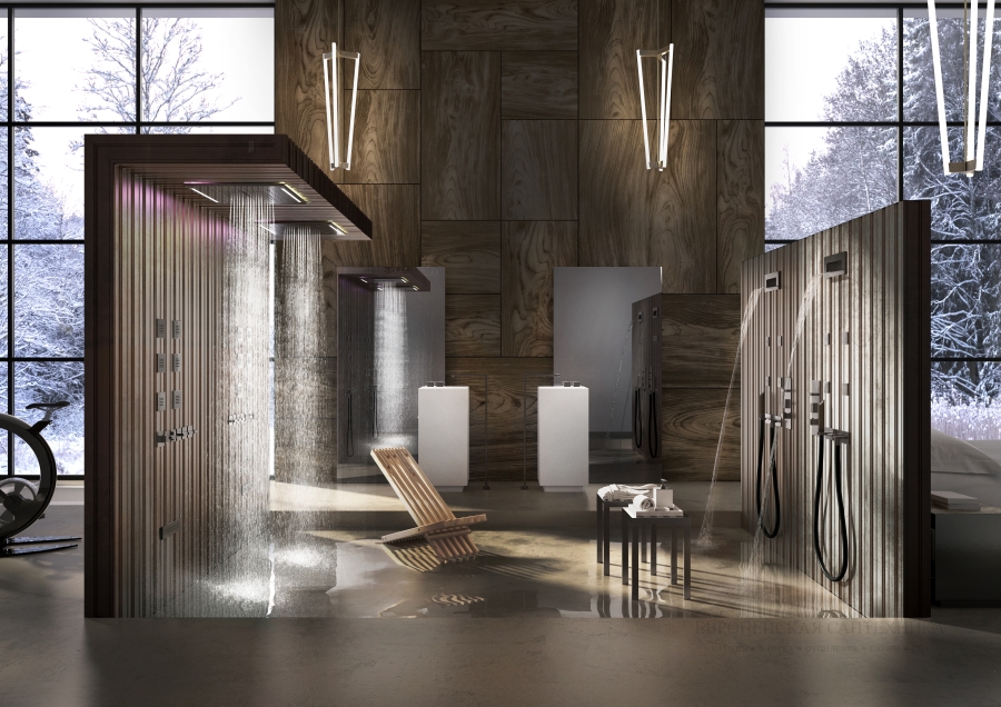Накладная панель верхнего душа Gessi Colour, c подсветкой, 500x500 мм, цвет Matte White - изображение 4
